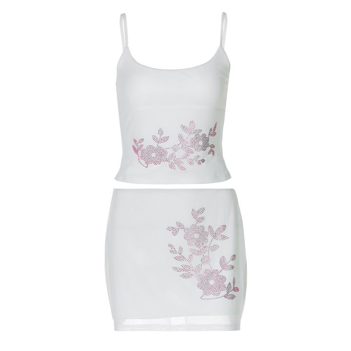 Damen Top und Rock Set Drune