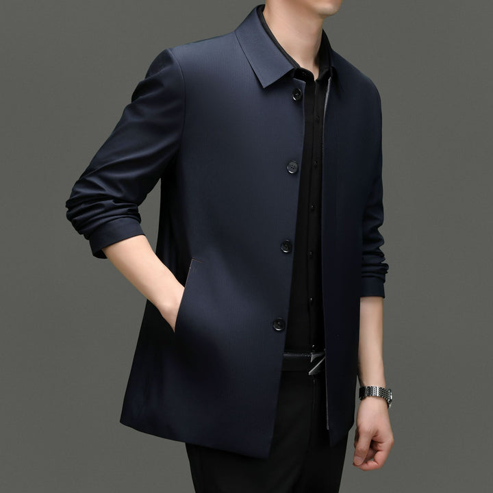 Herren modische Übergangsjacke mit klassischem Schnitt und feinen Details Drune