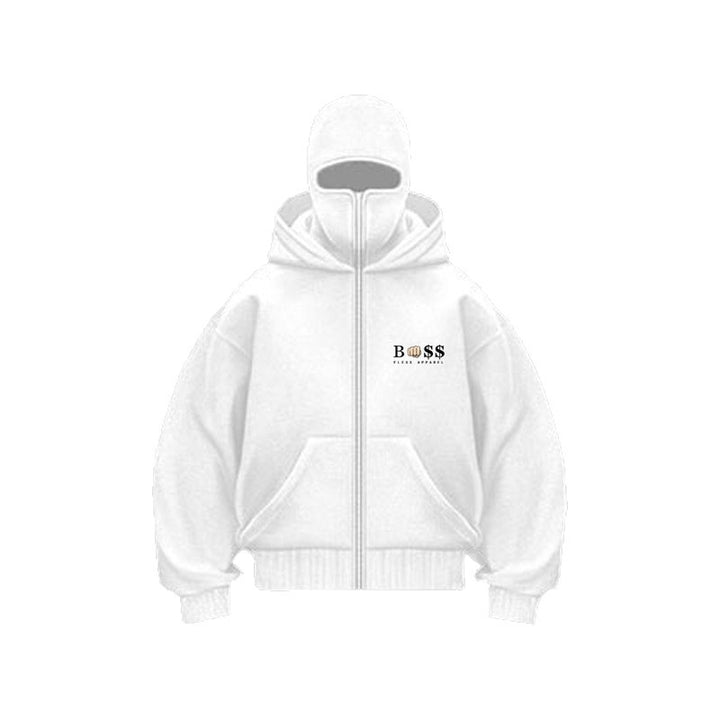 Damen Eco-Fleece Kapuzenjacke mit schützendem Hoher Kragen und praktischem Reißverschluss Drune