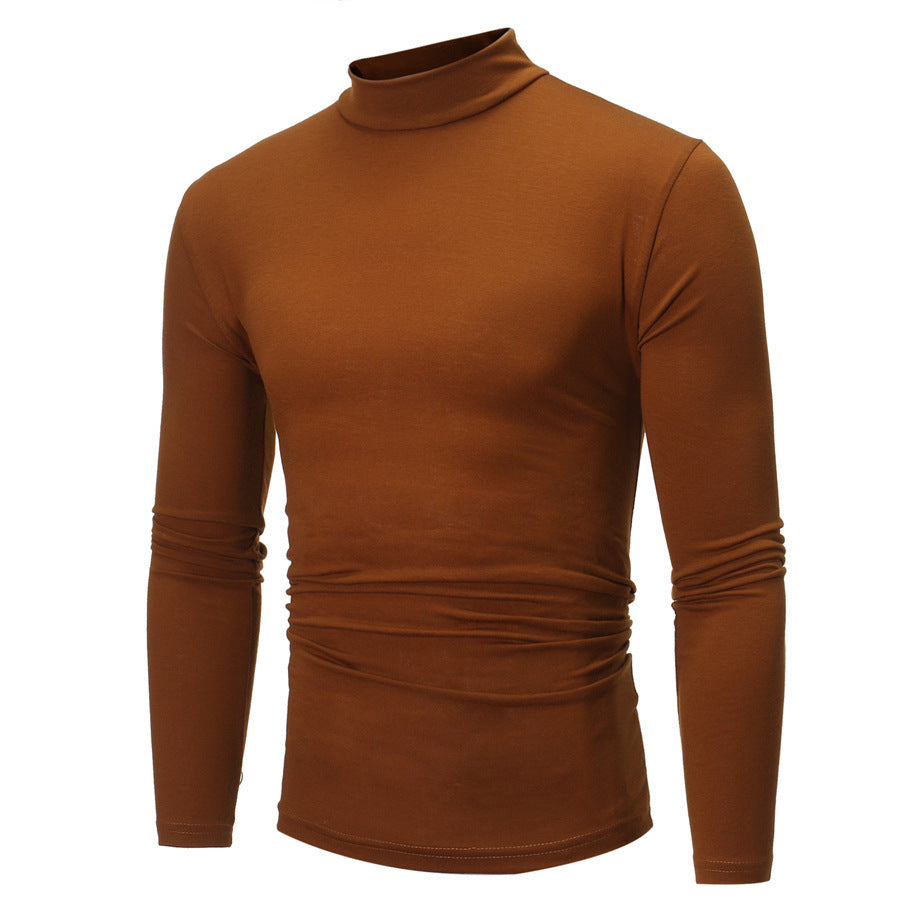 Herren elegantes Rollkragen-T-Shirt aus weichem Jersey Drune