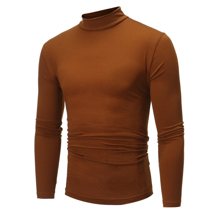 Herren elegantes Rollkragen-T-Shirt aus weichem Jersey Drune