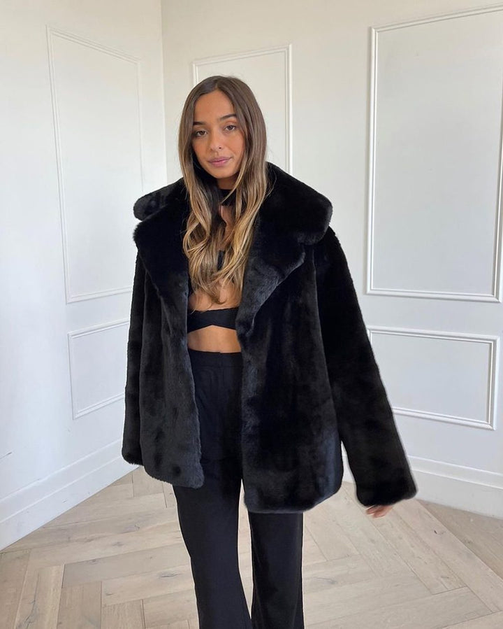 Drune | Kunstpelzjacke - Gemütlicher Luxus-Look - Polyester-Mischung - Trendige Winterlage