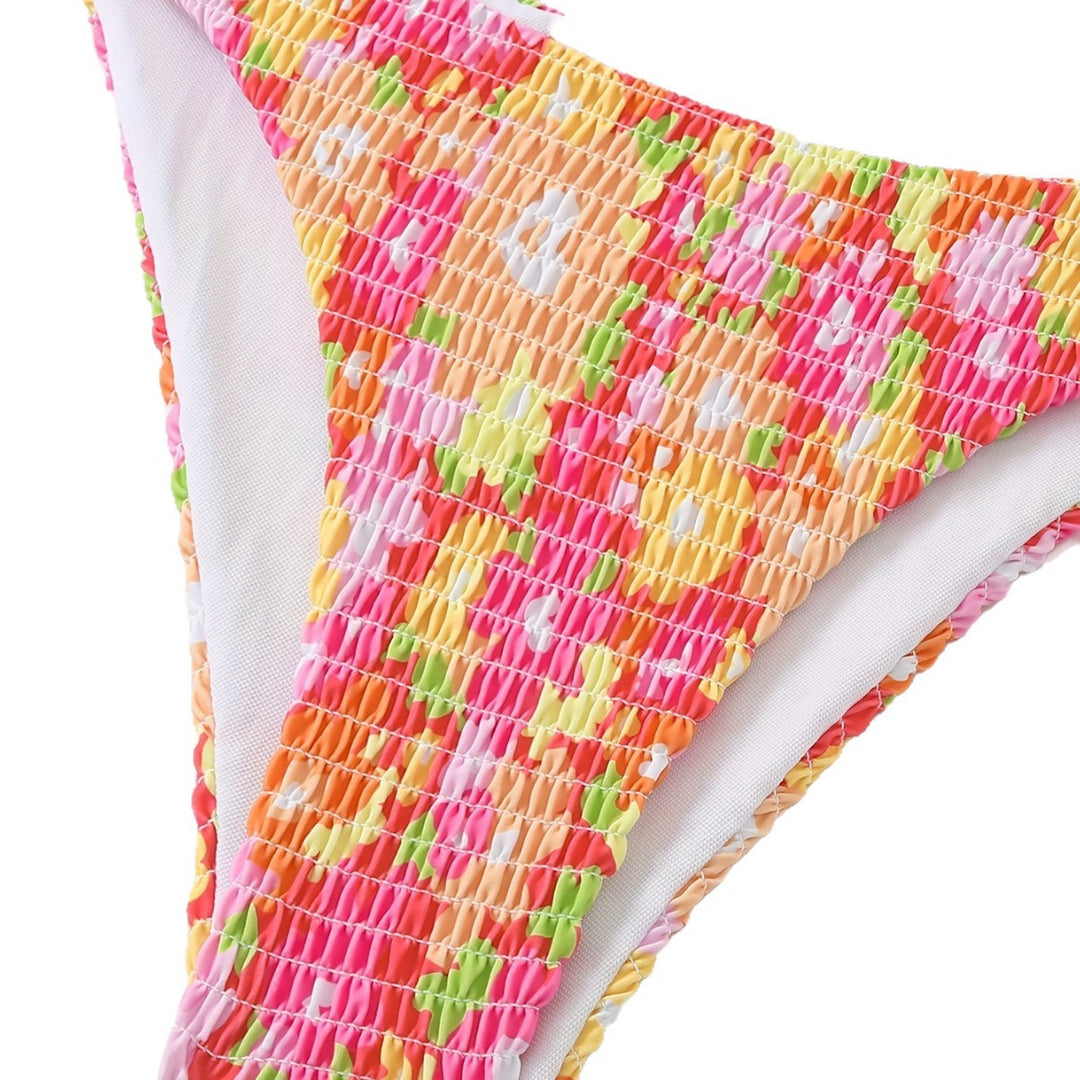 Damen Bandeau-Bikini mit verspieltem Rüschen-Design Drune