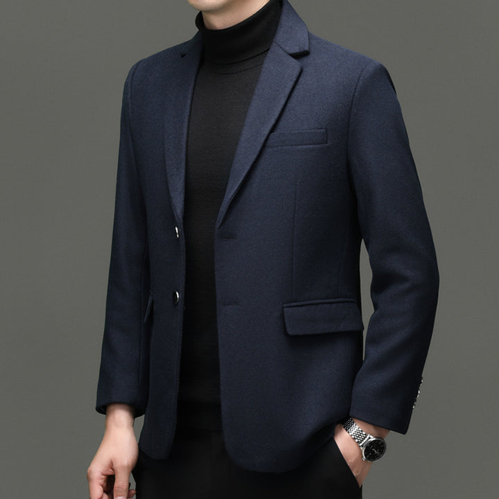 Herren moderner Business-Blazer mit feiner Wollmischung und praktischen Taschen Drune