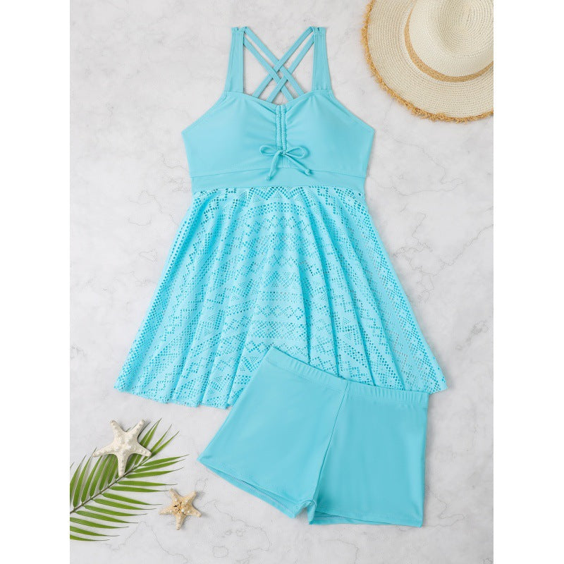 Damen Strandkleid mit sportlichem Schnitt und integriertem Shorts Drune
