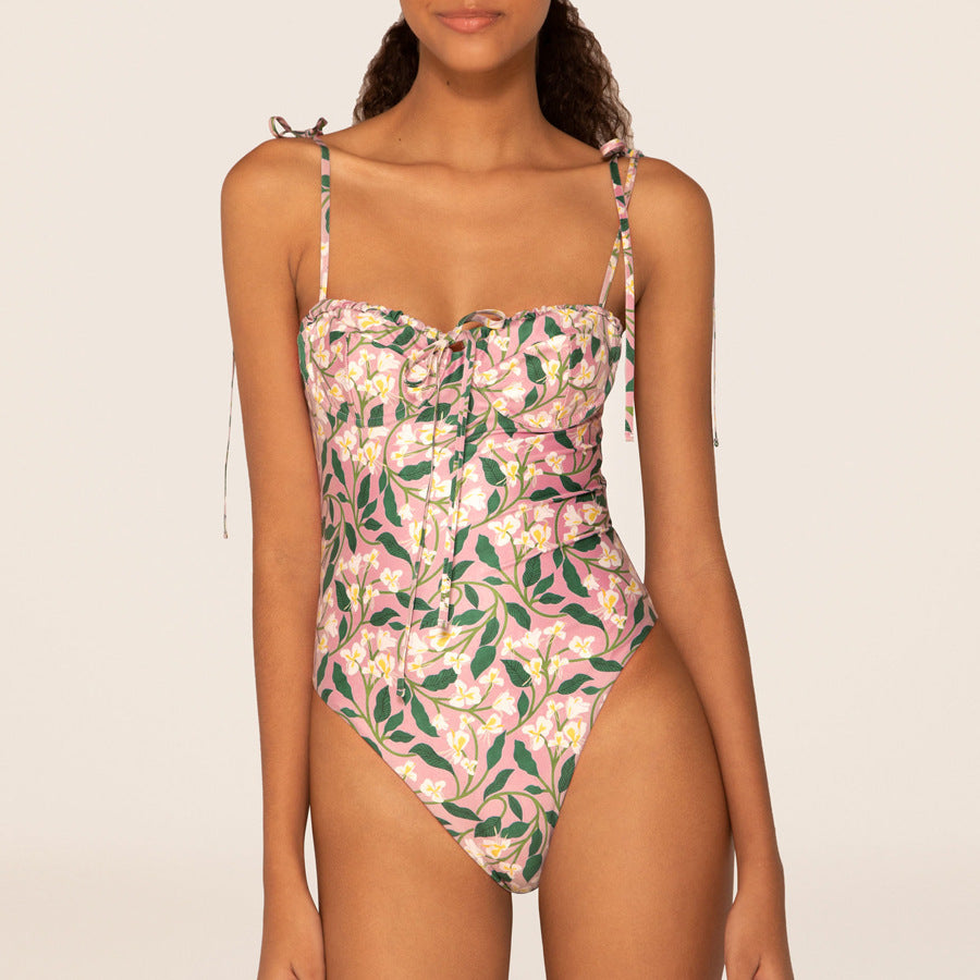 Damen Bikiniset mit verspielten Rüschendetails Drune