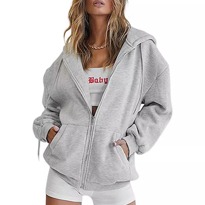 Damen Oversized Kapuzenjacke Drune