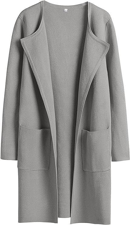 Damen Strickmantel mit lässigem Schnitt und praktischen Taschen Drune