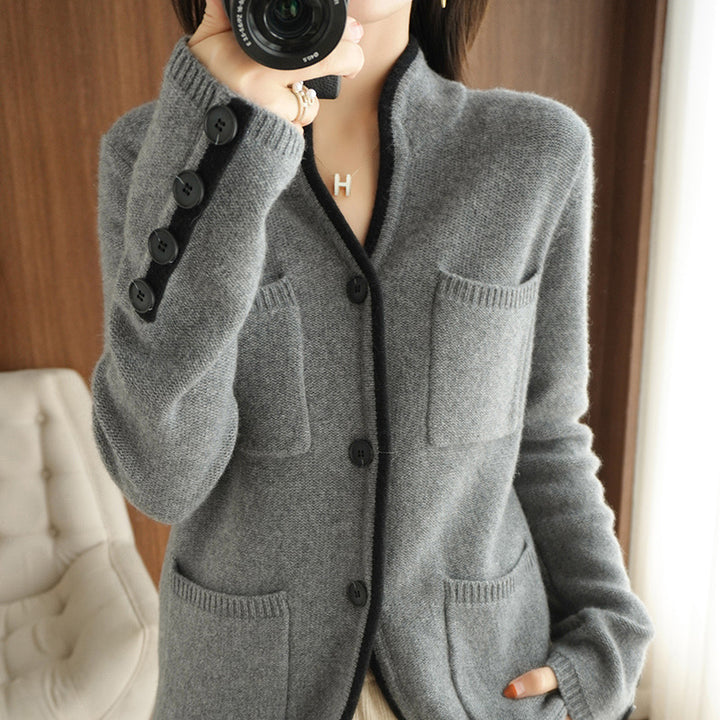Damen Strickjacke mit hochwertiger Wollqualität und praktischen Taschen Drune