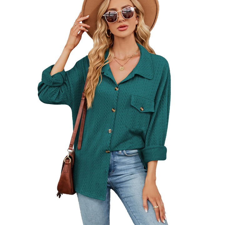 Damen lässige Overshirt mit strukturiertem Design Drune