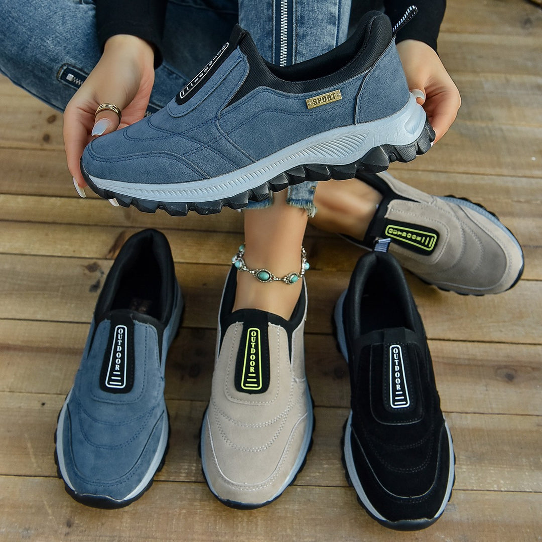 Damen Sportliche Slip-On Sneakers mit ergonomischer Dämpfung Drune
