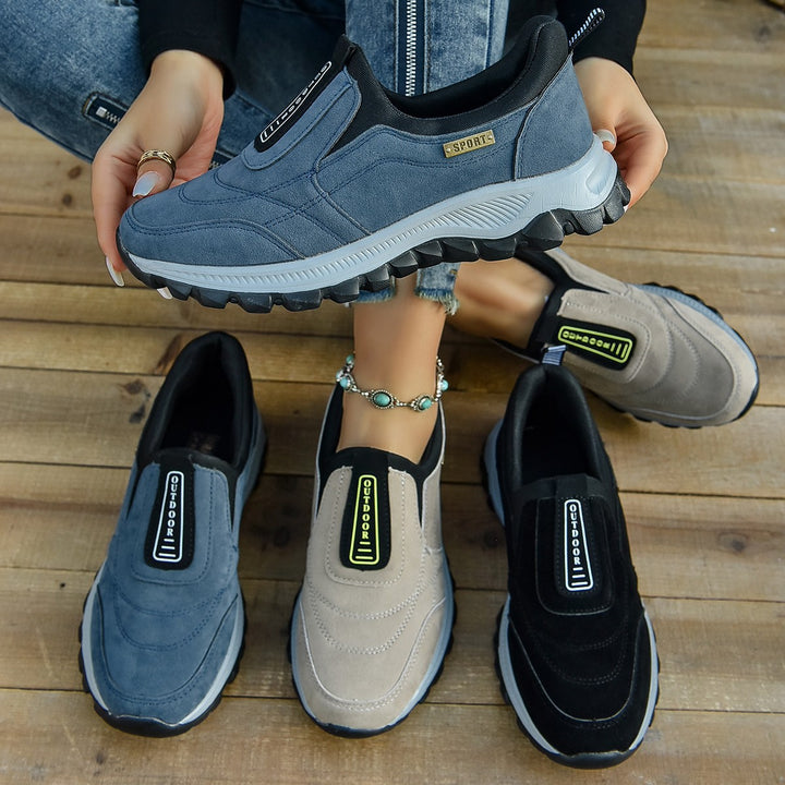 Damen Sportliche Slip-On Sneakers mit ergonomischer Dämpfung Drune
