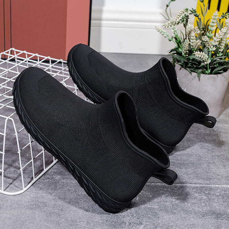 Damen wasserfeste Gummistiefel mit flexiblem Schaft und rutschfester Sohle Drune