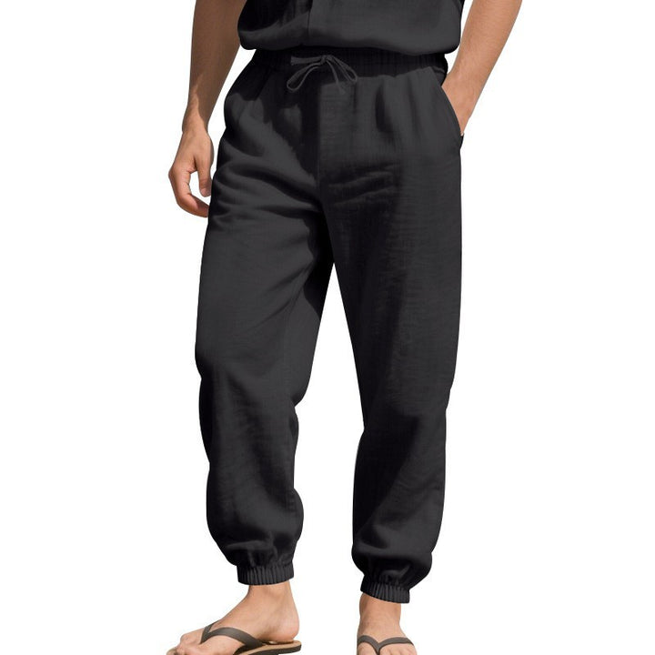 Damen lässige Freizeithose mit lockerem Schnitt und elastischem Bund Drune