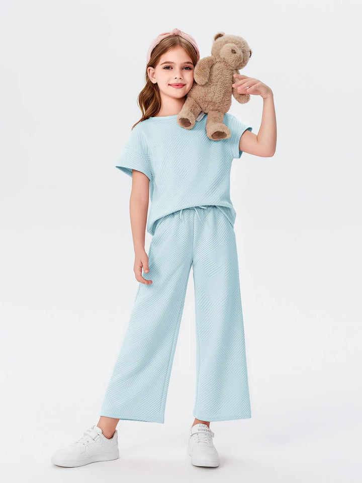 Damen sommerliches Freizeit-Set aus leichter, atmungsaktiver Baumwolle Drune