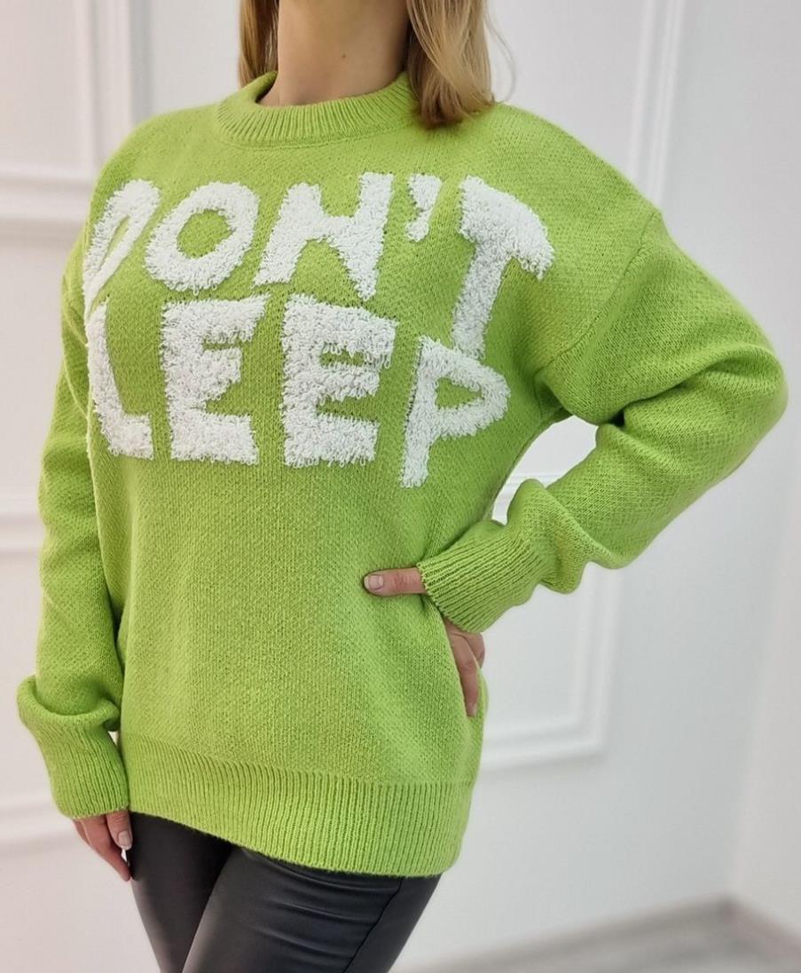 Damen Kuscheliger Statement-Pullover mit Motiv Drune