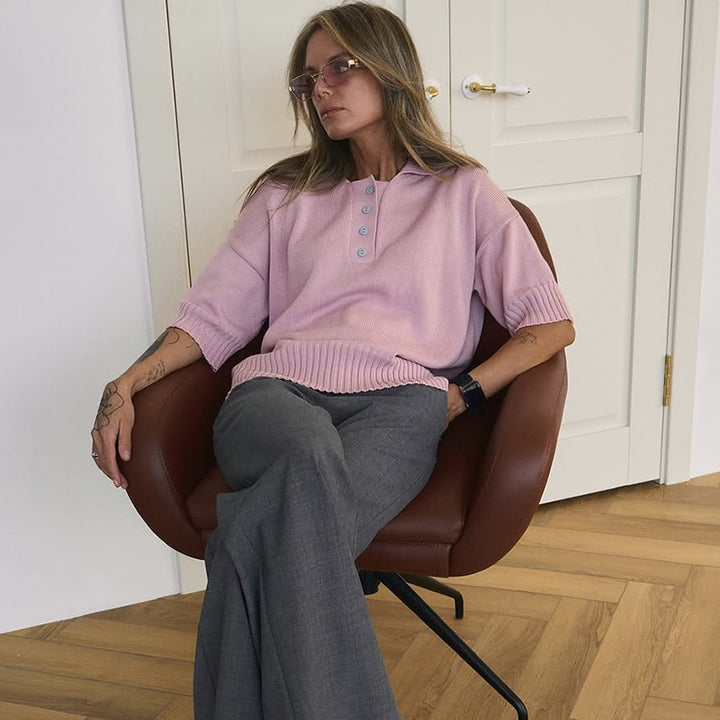 Damen lässiger Strickpullover Drune