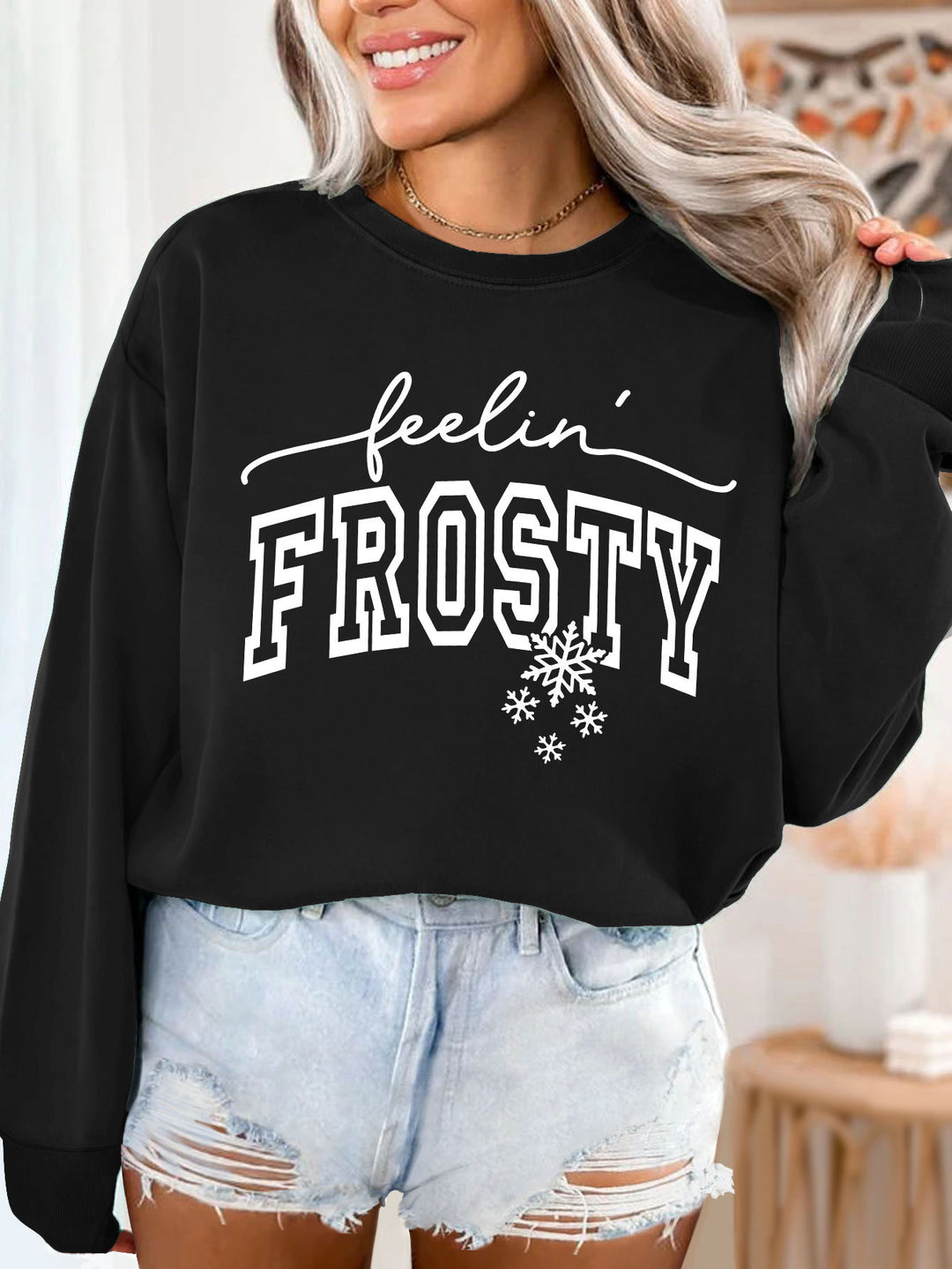Damen Sweatshirt mit grafischem Aufdruck Drune