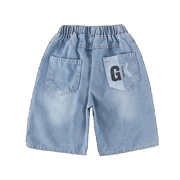 Jungen Denim-Cargo-Shorts mit einzigartigem Design Drune