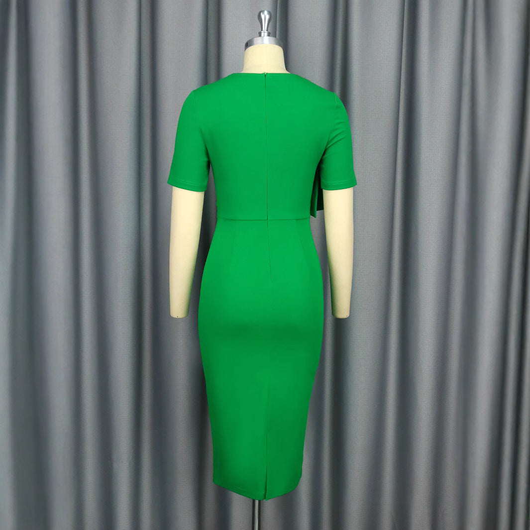 Damen figurbetontes Kleid mit hoppelndem Blüten-Design Drune