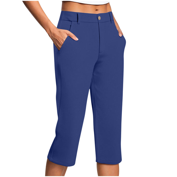 Damen Capri-Hose mit bequemer Passform und praktischen Taschen Drune