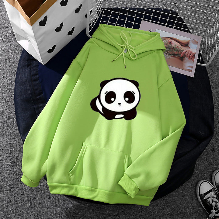 Damen Kapuzenpullover mit niedlichem Panda-Design Drune