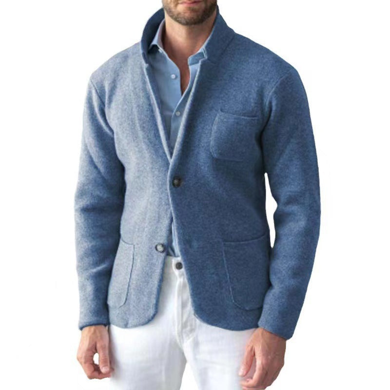Herren Strickblazer mit eleganter Optik und praktischen Taschen Drune