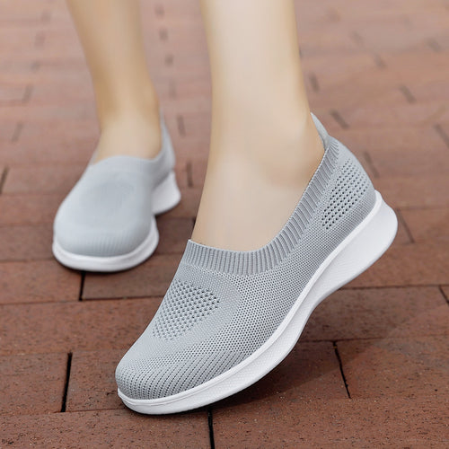 Damen nan nahtloser Slip-On Komfortschuh mit elastischem Maschenobermaterial und federleichter EVA-Laufsohle Drune