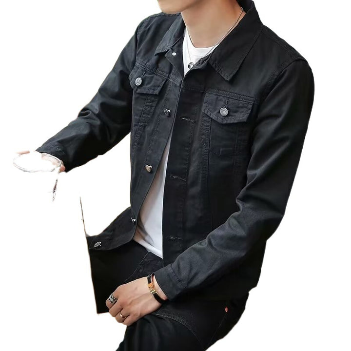 Herren Denim-Jacke mit praktischem Reißverschluss und modischen Details Drune