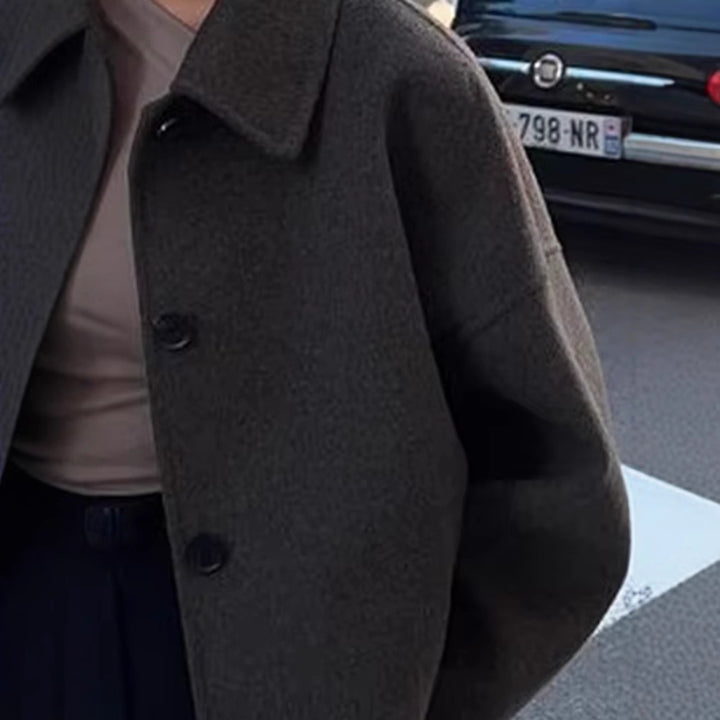 Damen Modische Oversized Jacke aus hochwertigem Wollgemisch Drune