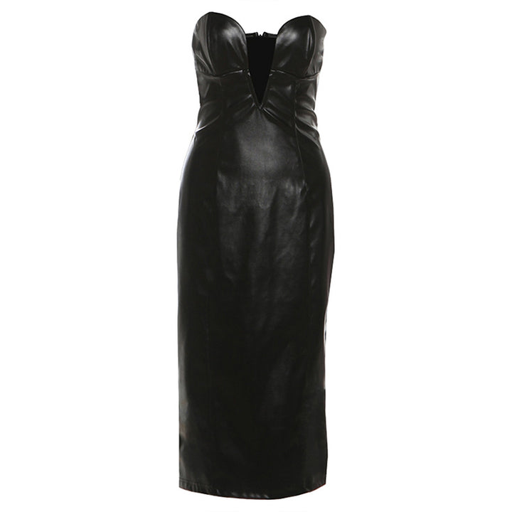 Damen Bodycon Abendkleid mit herzförmigem Ausschnitt und figurbetonendem Design Drune