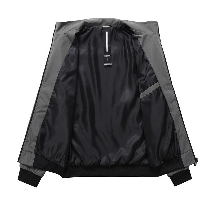 Herren sportive Übergangsjacke mit elastischen Bündchen und praktischen Reißverschlusstaschen Drune