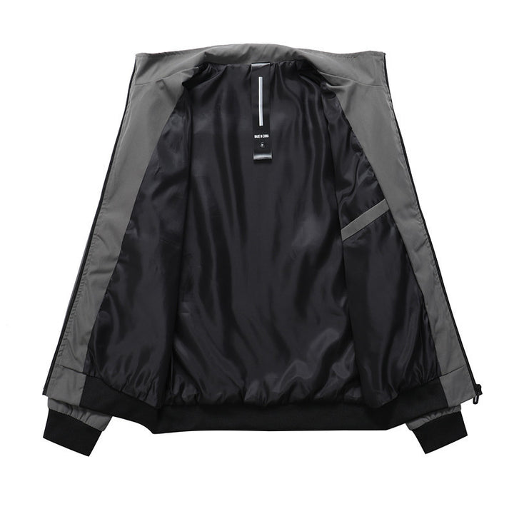 Herren sportive Übergangsjacke mit elastischen Bündchen und praktischen Reißverschlusstaschen Drune