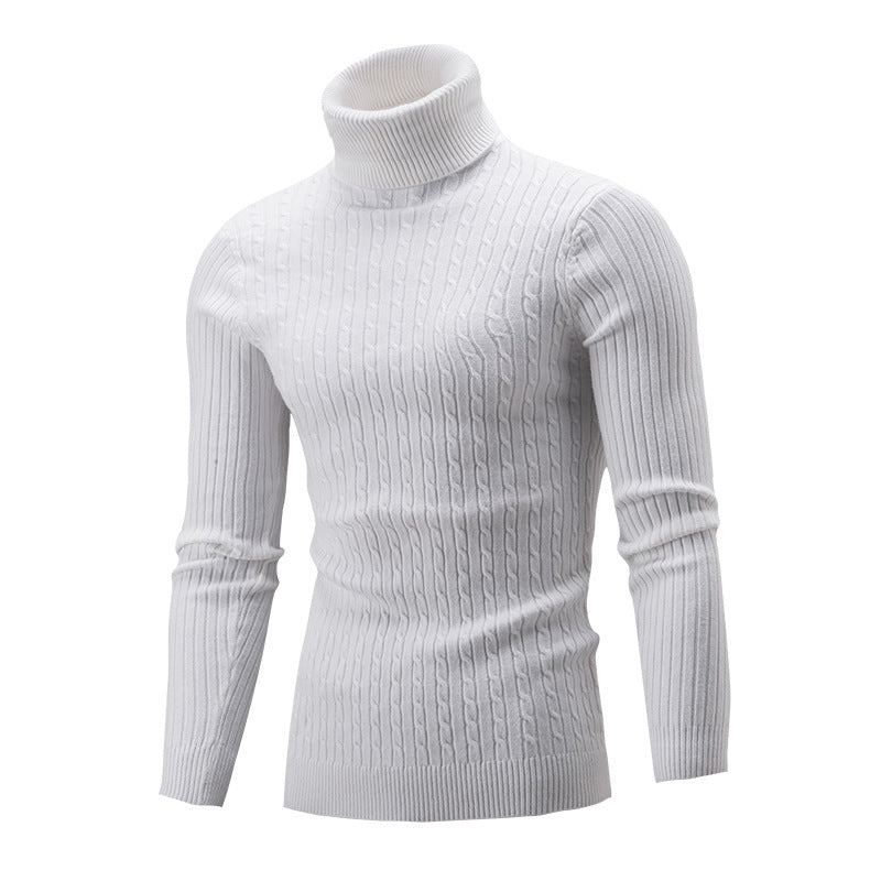 Herren Rollkragenpullover im klassischen Rippmuster Drune