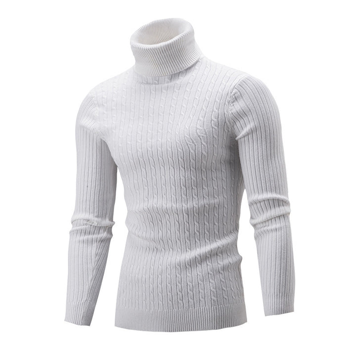 Herren Rollkragenpullover im klassischen Rippmuster Drune