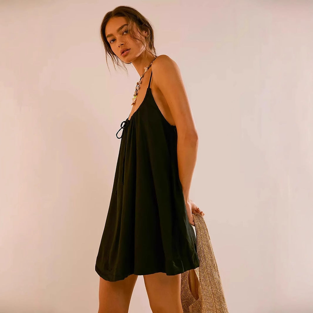 Damen lockeres Sommerkleid Drune