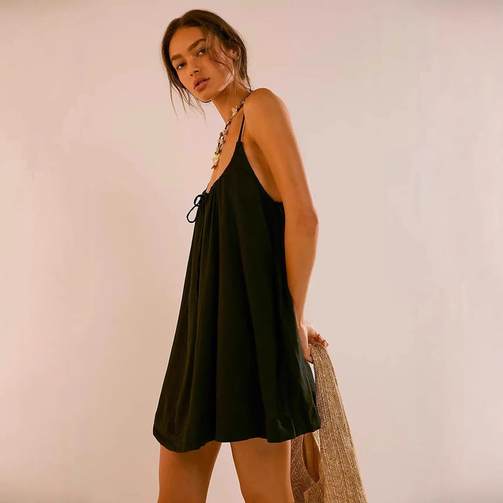 Damen lockeres Sommerkleid Drune