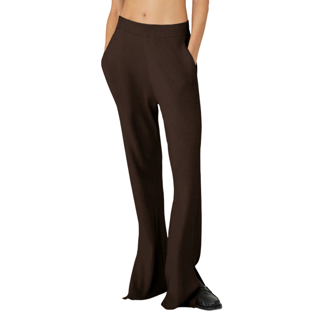 Damen Elegante und luftige Hosen mit seitlichen Schlitzen Drune