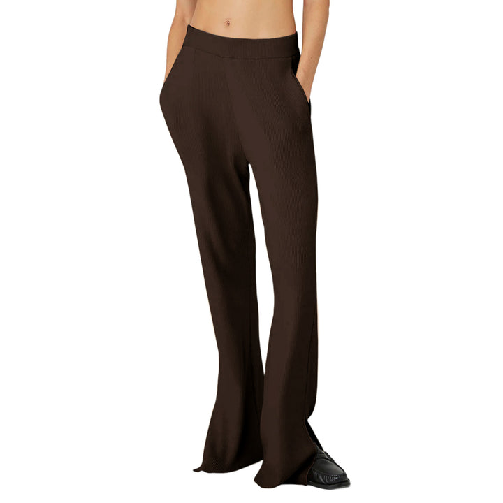 Damen Elegante und luftige Hosen mit seitlichen Schlitzen Drune