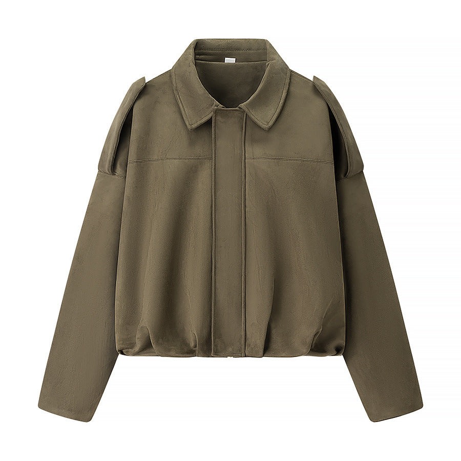 Damen cropped Übergangsjacke mit modernen Details und lässiger Passform Drune