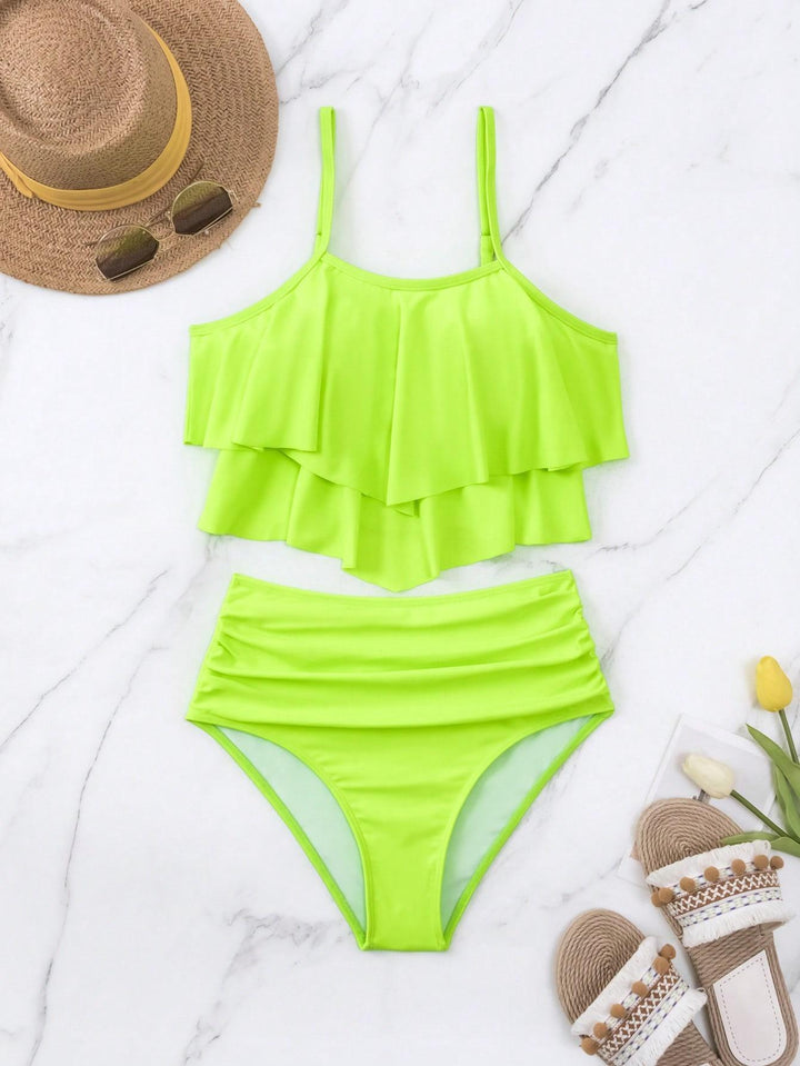 Damen Bikini-Set mit voluminösem Rüschendesign Drune