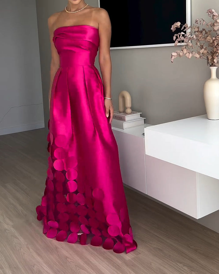 Damen Abendkleid mit aufregendem schichten Design und raffinierten Details Drune