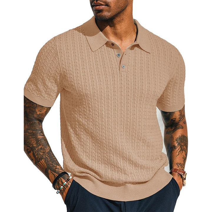 Herren Poloshirt mit strukturiertem Design und Kurzarm Drune