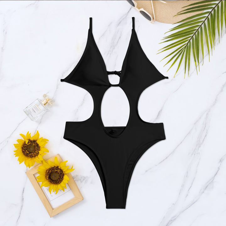 Damen Einteiliger Badeanzug mit Cut-Outs Drune