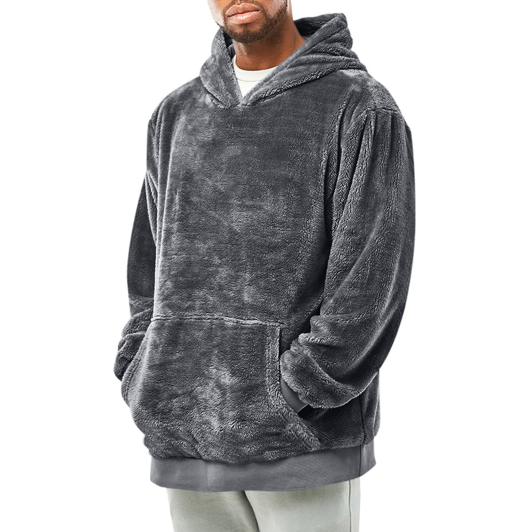 Herren kuscheliger Fleece-Hoodie Drune