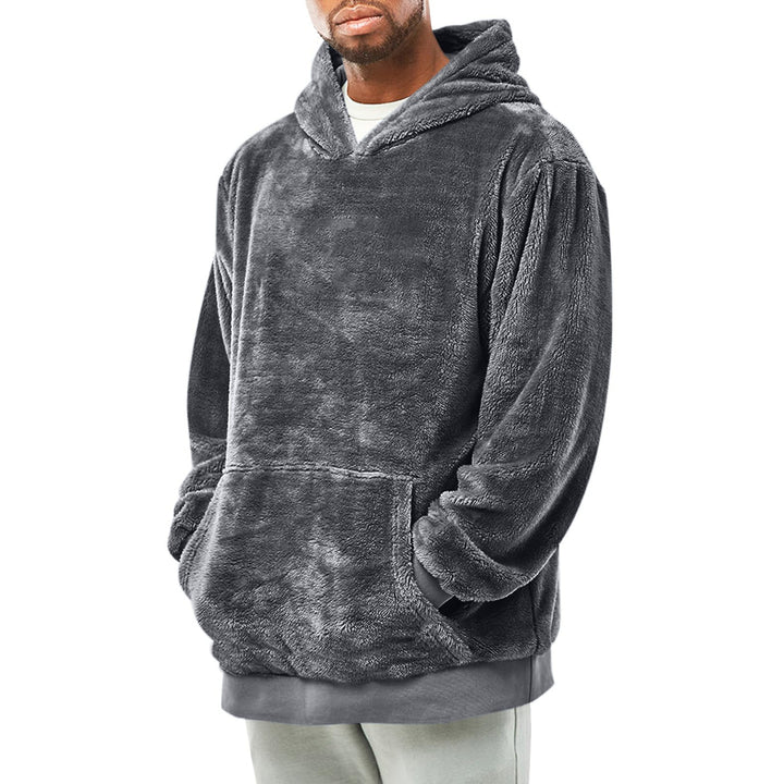 Herren kuscheliger Fleece-Hoodie Drune