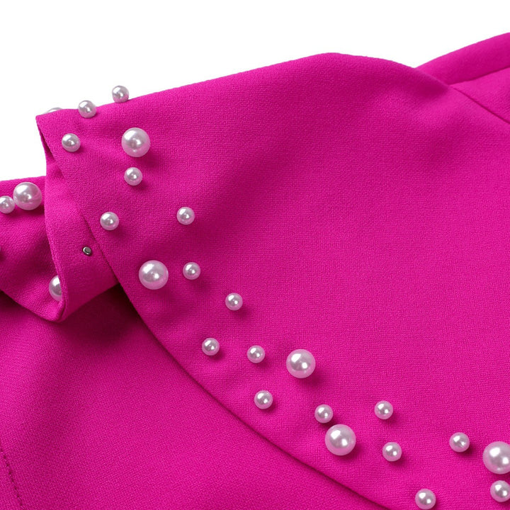 Damen Elegantes Figurbetontes Maxikleid mit Rüschendetails Drune