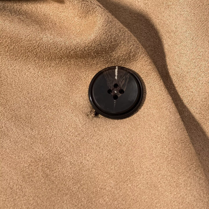 Damen Modische Blazerjacke aus weichem Wildlederimitat Drune