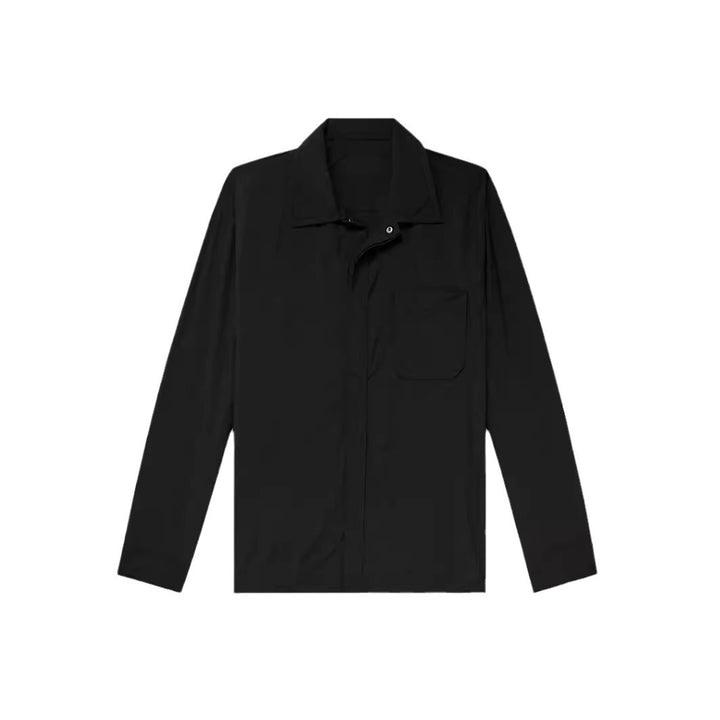 Herren vielseitige Hemdbluse mit aufgesetzter Brusttasche und schickem Kragen Drune
