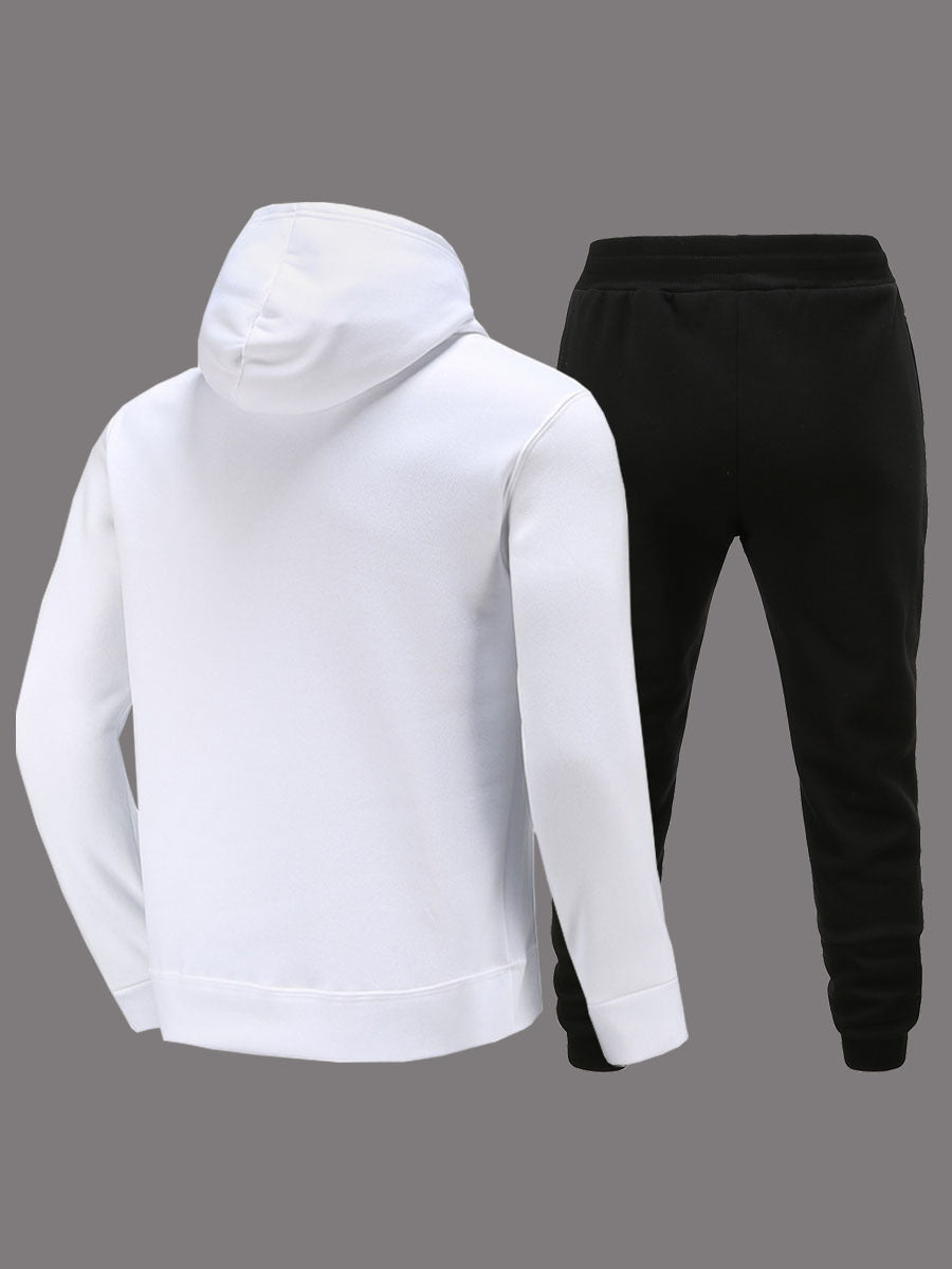 Damen Hoodie und Jogginghose Set mit kreativem Lippenmotiv Drune